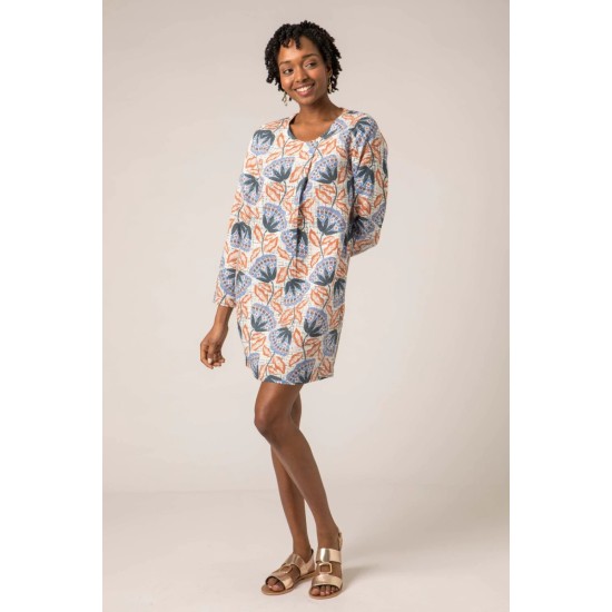 Mistral Tribal Flower Crossover Neck Tunic