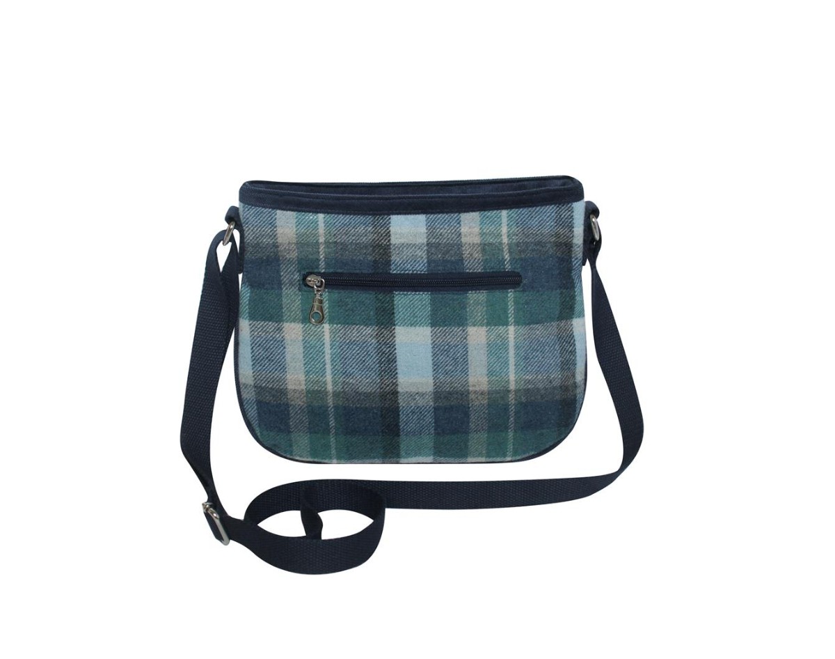 earth squared tweed bag