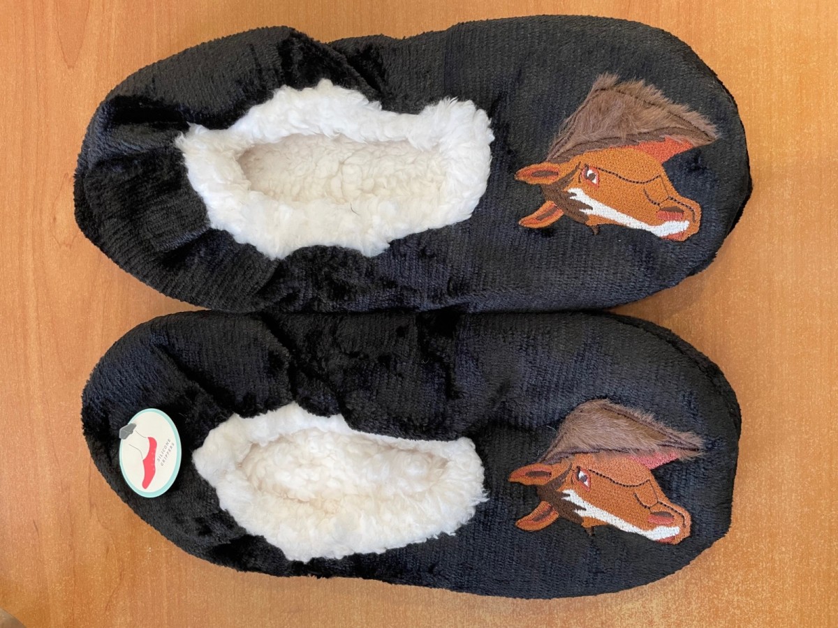 Fleece lined slippers shop