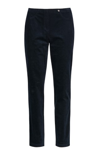 Robell Bella Cord Trouser - Navy 