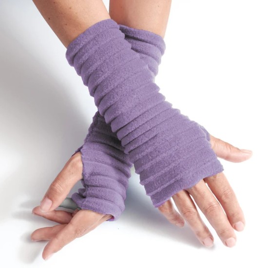Anna Falcke Wristee Fingerless Gloves - Lilac
