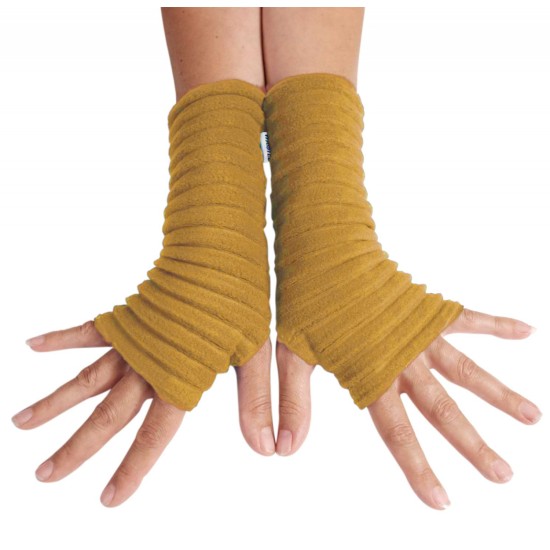 Anna Falcke Wristee Wrist Warmers - Mustard Yellow