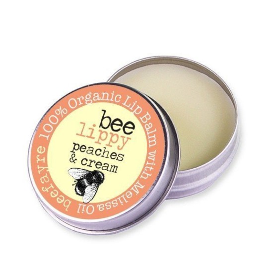 Bee Fayre Organic Lip Balm - Peaches & Cream