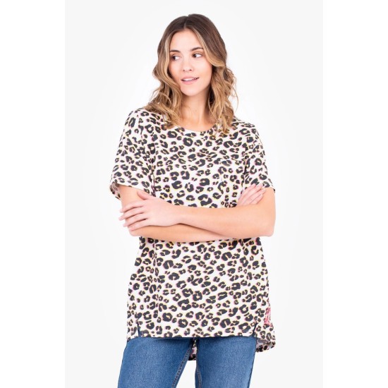 Brakeburn Leopard Spot T-Shirt - White