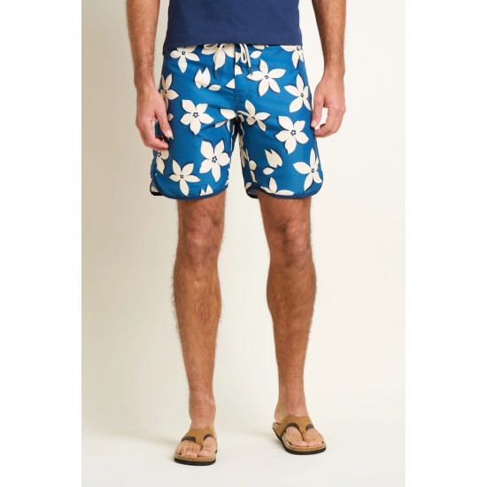 Brakeburn Men's Flowers Boardshort - Blue