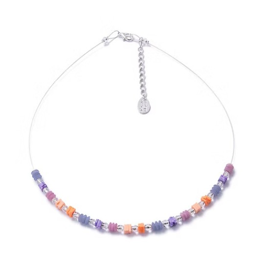 Carrie Elspeth Candy Confetti Beaded Trio Links Necklace - N1998