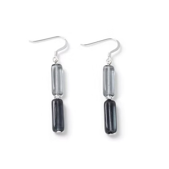 Carrie Elspeth Elements Beaded Earrings - Greys - EH1954B