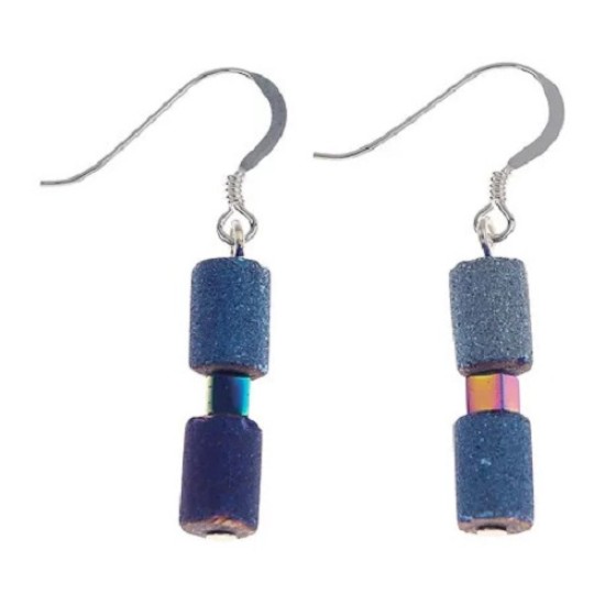 Carrie Elspeth Lava Glimmer Earrings - Cobalt - EH1848-49