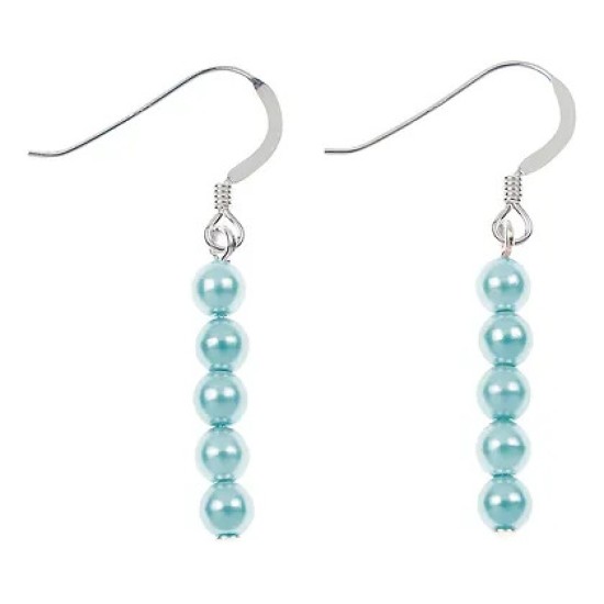 Carrie Elspeth Pearl Earrings - Blue - EH1822