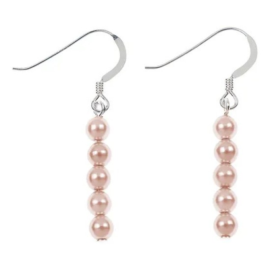 Carrie Elspeth Pearl Earrings - Pink - EH1823