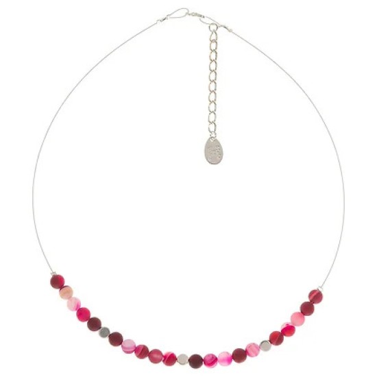 Carrie Elspeth Pink Agate Medley Necklace - N1773
