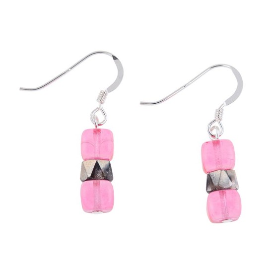 Carrie Elspeth Pink Sparkle Earrings - EH1565j