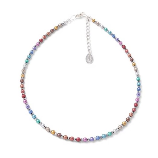 Carrie Elspeth Sparkle Rainbow Pearl Beaded Necklace - N1972