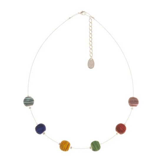 Carrie Elspeth Rainbow Strata Spaced Necklace - N1864