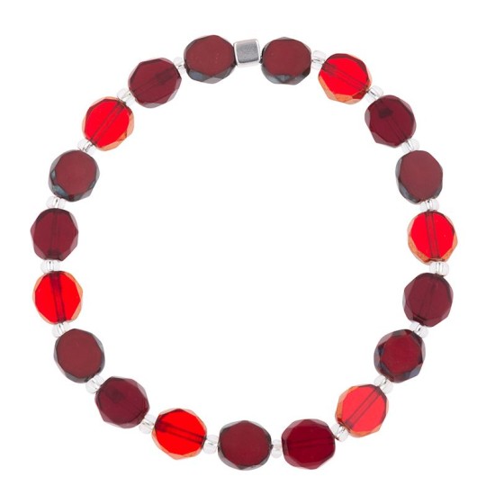 Carrie Elspeth Red Bohemian Bracelet - B1579