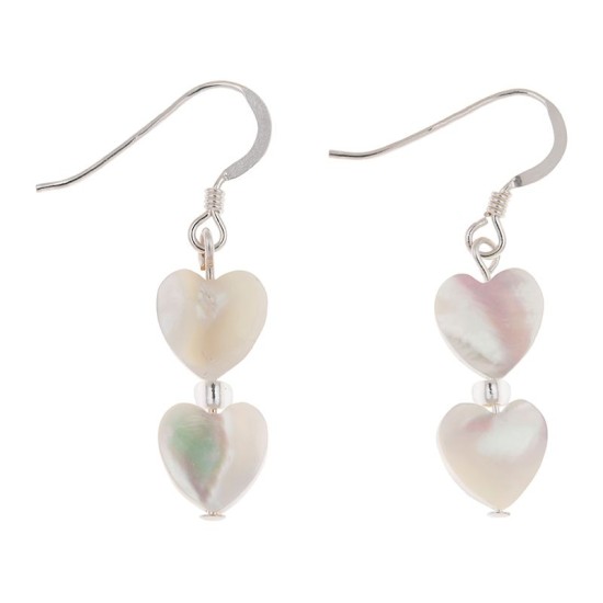 Carrie Elspeth Shell Hearts Duo Earrings - EH1542