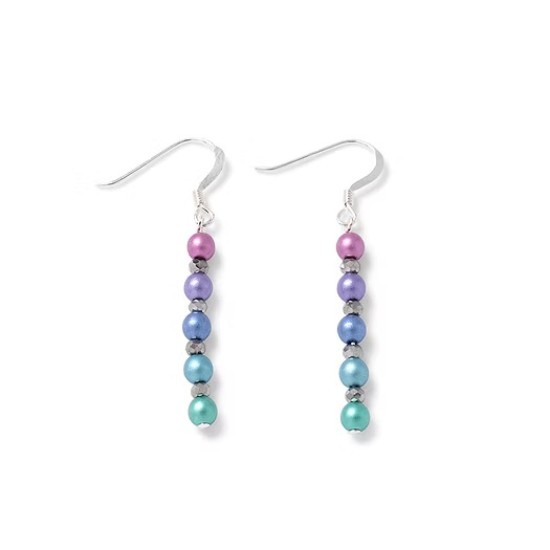 Carrie Elspeth Sparkle Rainbow Pearl Earrings - EH1972A
