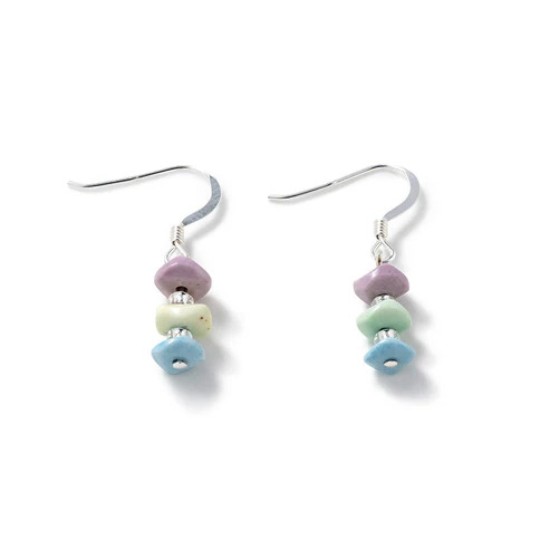 Carrie Elspeth Summer Agate Waves Earrings - Cool - EH1926A