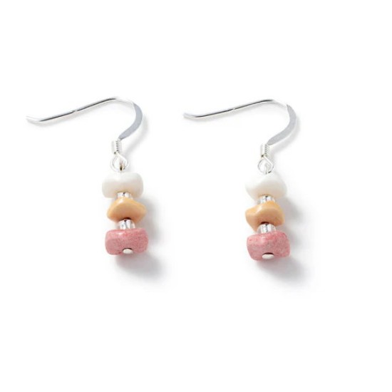 Carrie Elspeth Summer Agate Waves Earrings - Warm - EH1926B