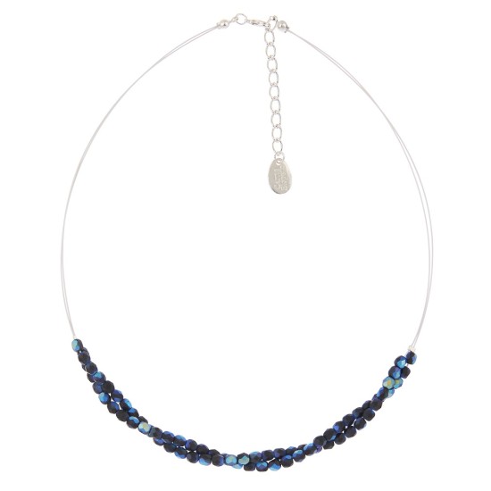 Carrie Elspeth Twists Necklace - Blue/Black - N1482