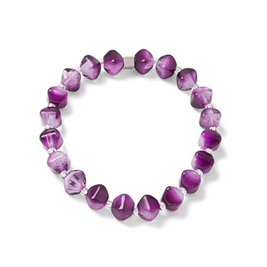 Carrie Elspeth Wisps Beaded Bracelet - Magenta - B1959