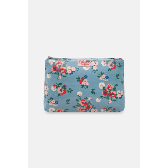 Cath Kidston Summer Floral Zip Cosmetic Bag - Light Blue