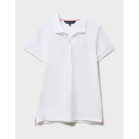 Crew Clothing Classic Polo Shirt in White