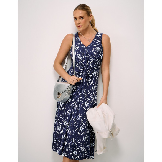 Crew Clothing Flora Sleeveless Dress in Navy Floral