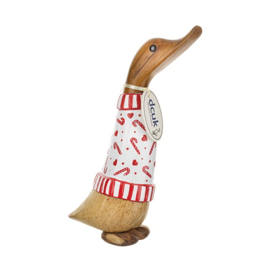 DCUK Candy Cane Duckling White Jumper