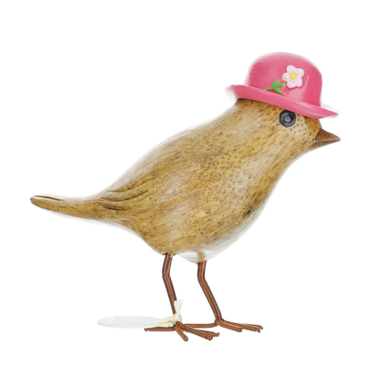 DCUK Flower Garden Bird with a Fuschia Pink Hat