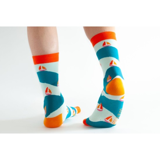 Doris & Dude DDS1888 Mint Boats Bamboo Socks