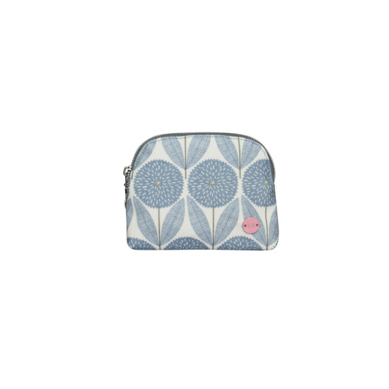 Earth Squared Blue Flower Oil Cloth Purse