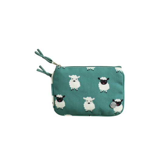 Earth Squared Canvas Green Sheep Juliet Purse