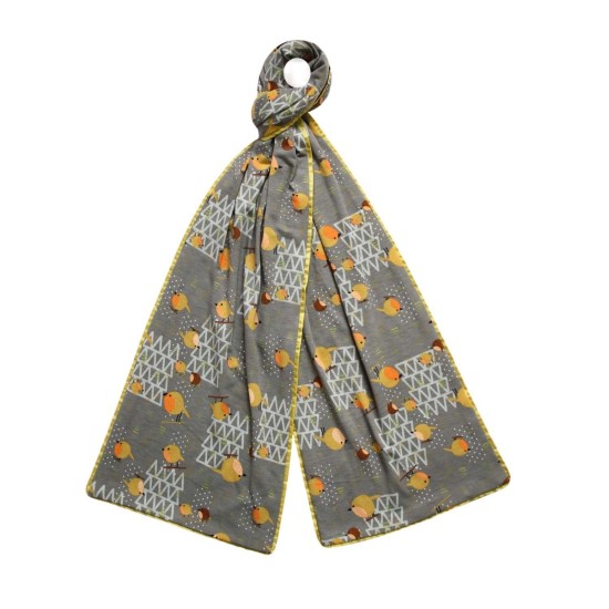 Earth Squared Grey Robin Jersey Scarf
