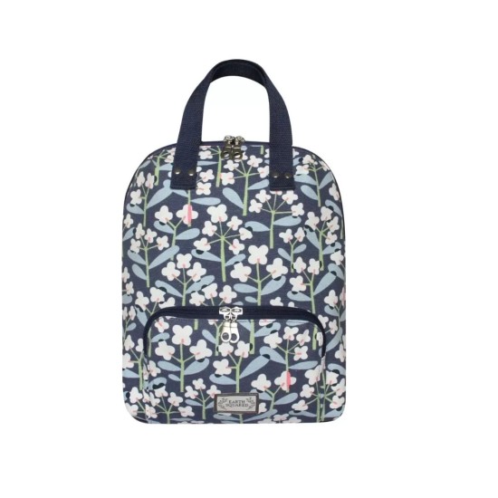 Earth Squared Navy Floral Canvas Alice Backpack
