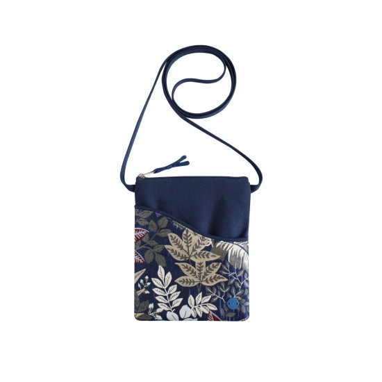 Earth Squared Navy Spring Jacquard Sling Bag