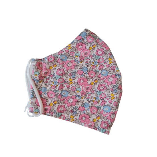 Earth Squared Pink Petals Cotton Face Covering