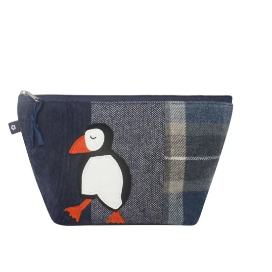 Earth Squared Puffin Applique Makeup Bag