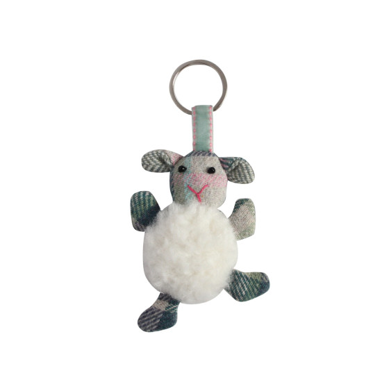 Earth Squared Skye Tweed Sheep Keyring
