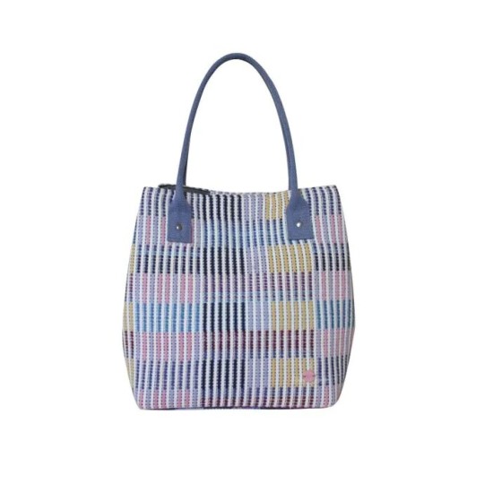 Earth Squared Spring Pastel Stripe Tote Bag