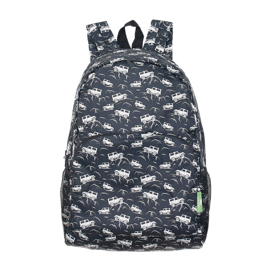 Eco Chic Lightweight Foldable Backpack - 4x4 Black