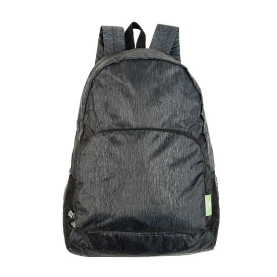 Eco Chic Lightweight Foldable Backpack - Black
