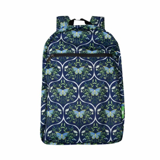 Eco Chic Lightweight Foldable Backpack - Butterflies