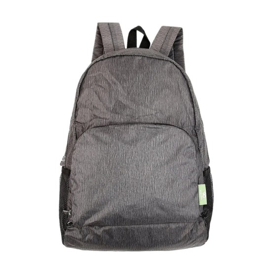 Eco Chic Lightweight Foldable Backpack - Grey