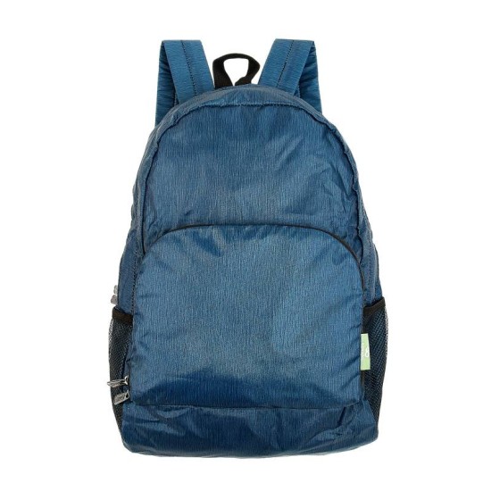 Eco Chic Lightweight Foldable Backpack - Midnight Blue