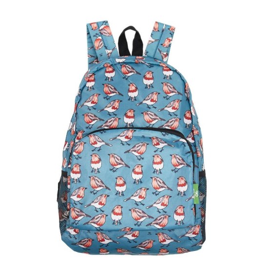 Eco Chic Lightweight Foldable Backpack - Robins Teal