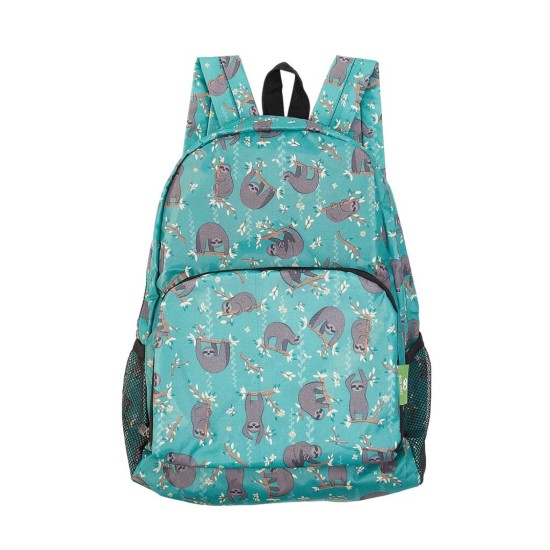 Eco Chic Lightweight Foldable Backpack - Sloth Green