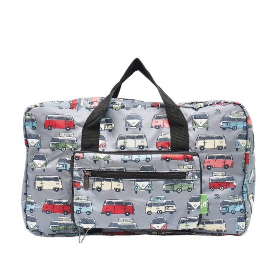Eco Chic Lightweight Foldable Holdall - Campervan Grey