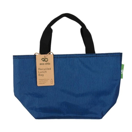 Eco Chic Lightweight Foldable Lunch Bag - Midnight Blue