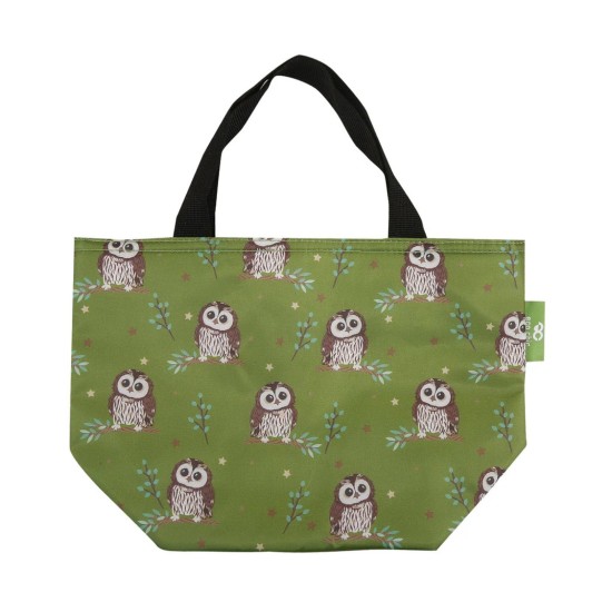 Eco Chic Lightweight Foldable Lunch Bag - Tawny Owl